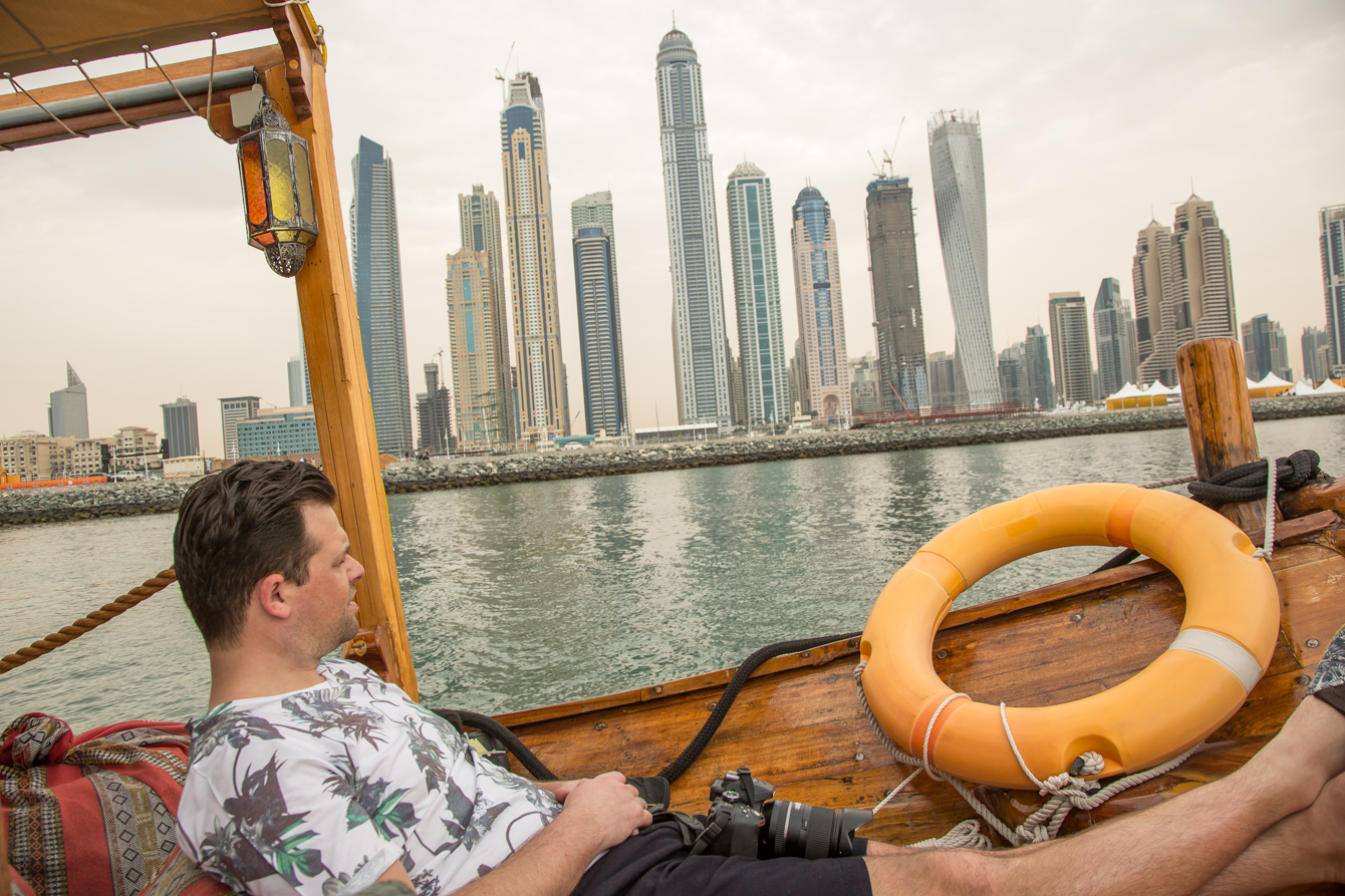 boottocht door de Dubai Marina met Captain Jack